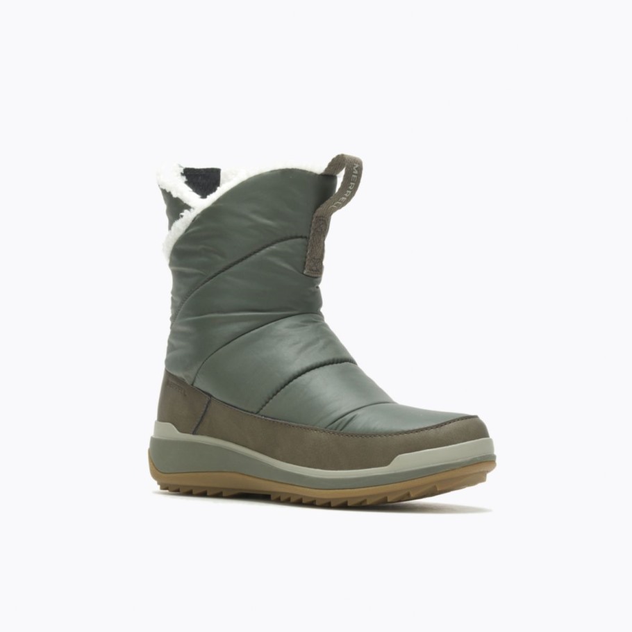 Merrell Olive Women's Snowcreek Sport Mid Zip Polar Waterproof