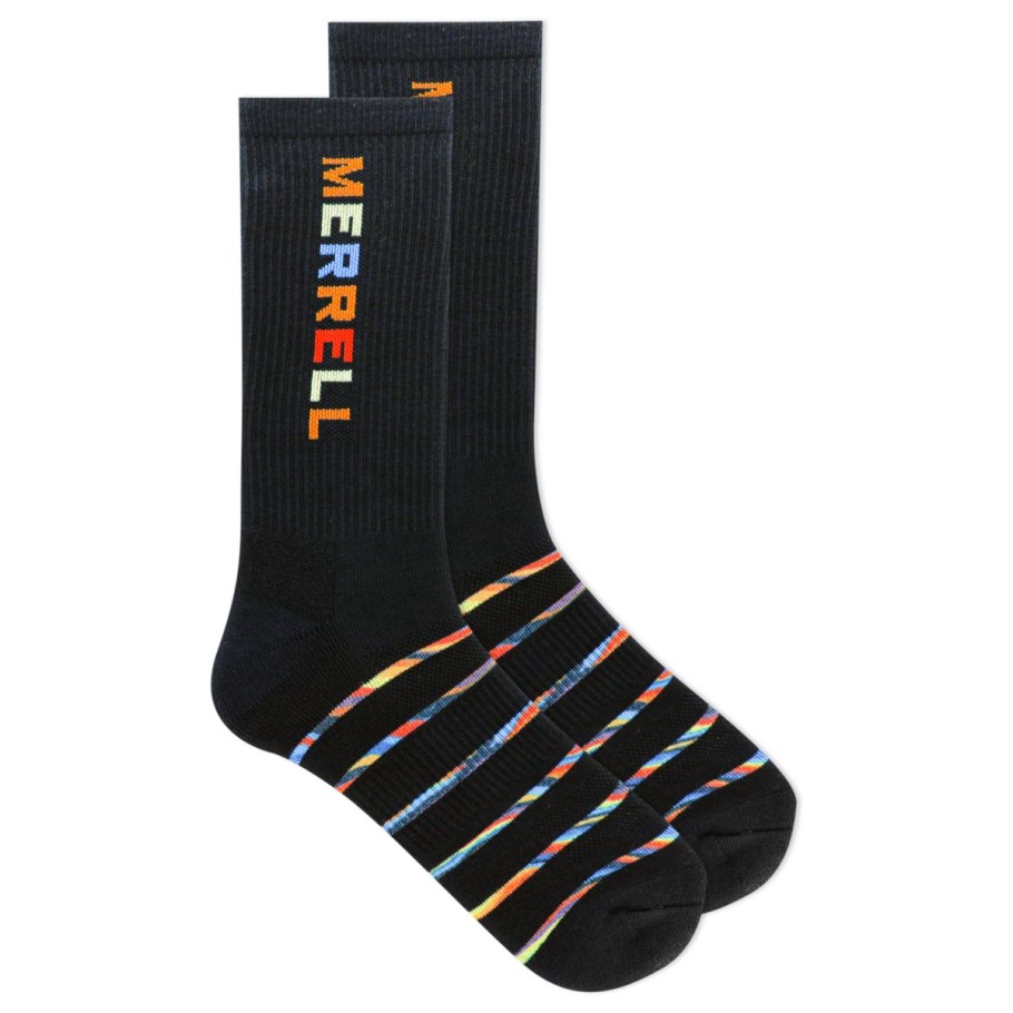 Merrell Rainbow Mountain Crew Sock Black