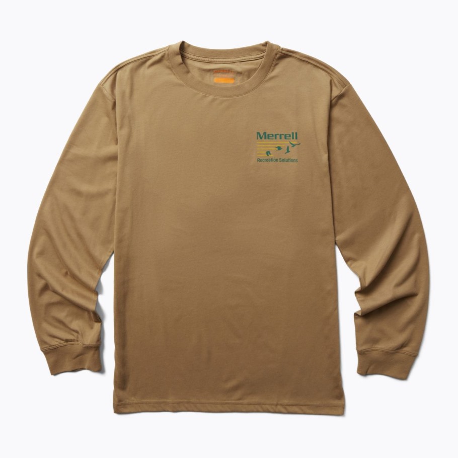 Merrell Sepia Tint Men's Great Outdoors Long Sleeve Tee
