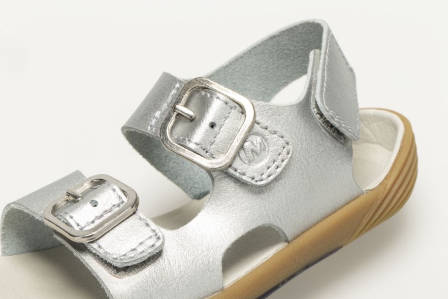 Merrell Silver Little Kid's Bare Steps® Sandal