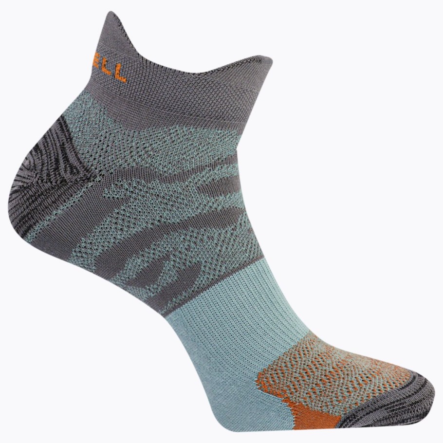 Merrell Trail Glove Low Cut Double Tab Sock Lt Gray