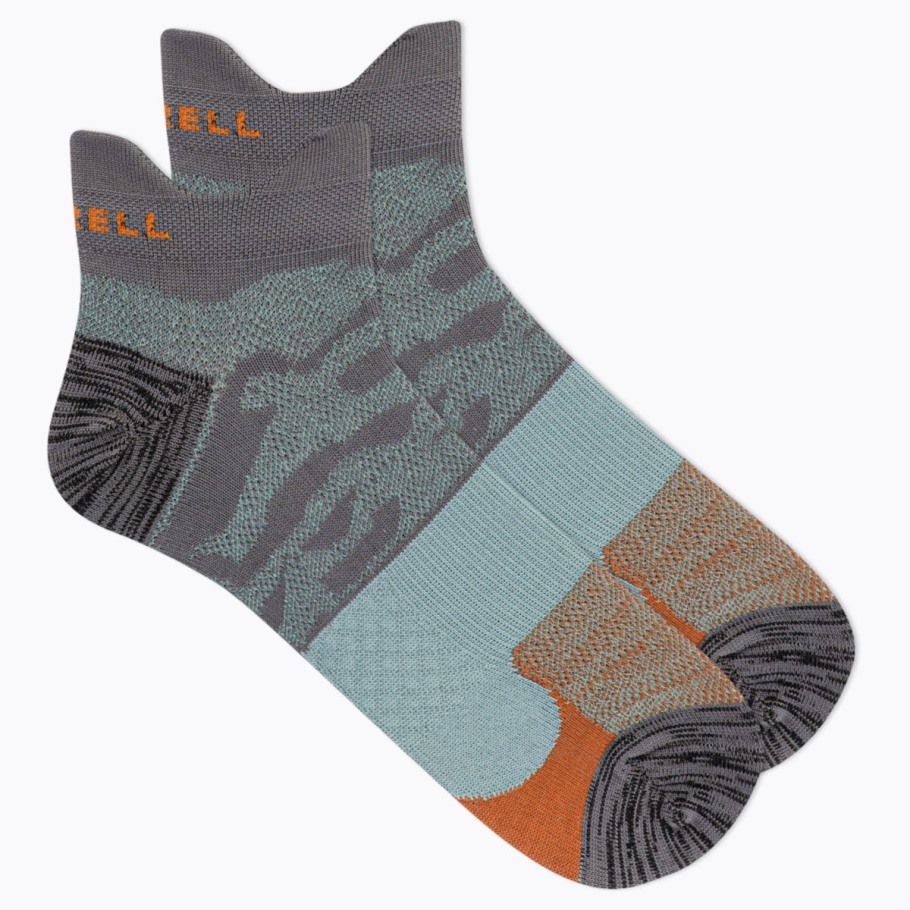 Merrell Trail Glove Low Cut Double Tab Sock Lt Gray