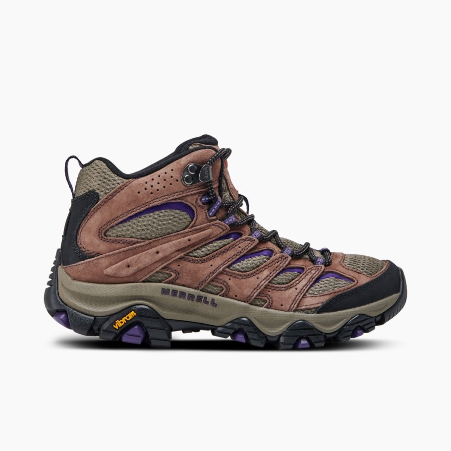 Merrell Women's Moab 3 Mid Wide Width Bracken Purple