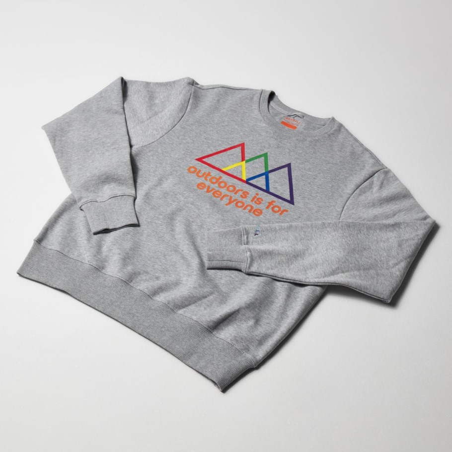 Outdoors Is For Everyone Crewneck Sweatshirt Merrell Heather Gray