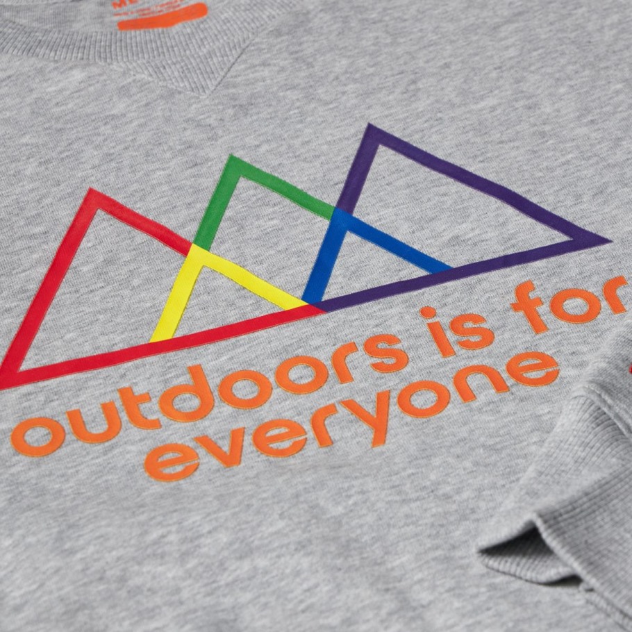 Outdoors Is For Everyone Crewneck Sweatshirt Merrell Heather Gray