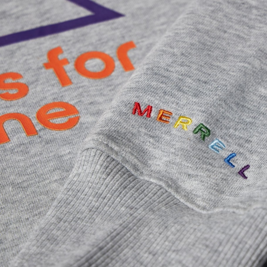 Outdoors Is For Everyone Crewneck Sweatshirt Merrell Heather Gray