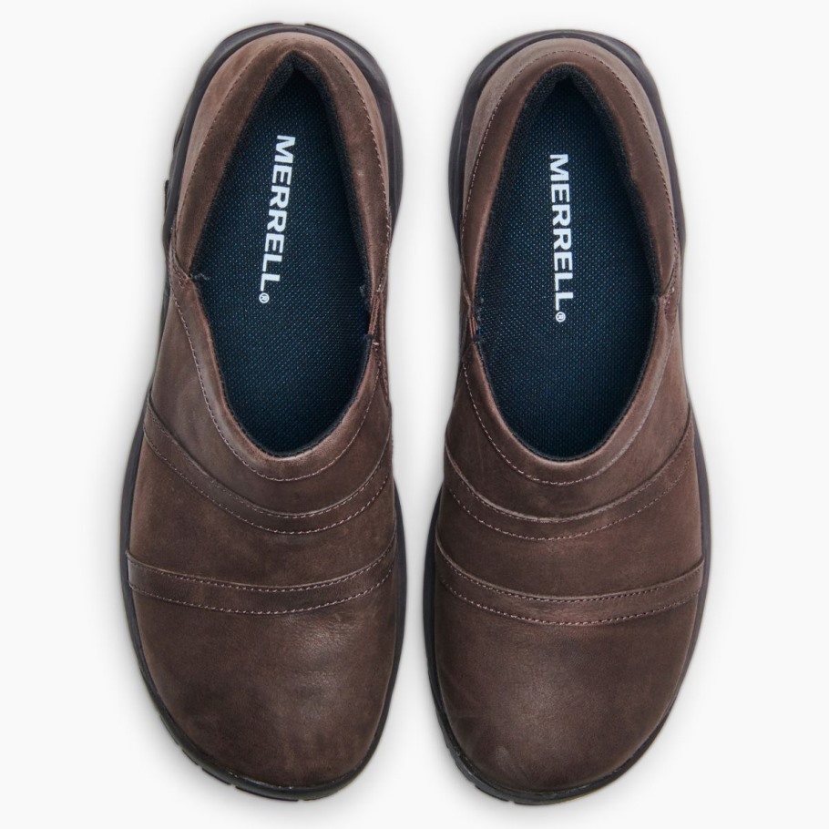 Women's Encore Moc 4 Leather Wide Width Bracken Merrell