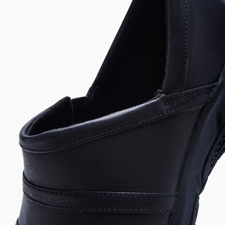 Women's Encore Moc 4 Leather Wide Width Merrell Black