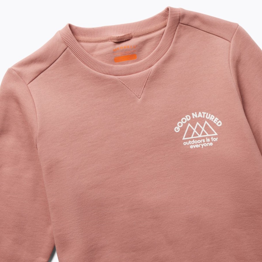 Women's Good Natured Crew Neck Fleece Ash Rose Merrell