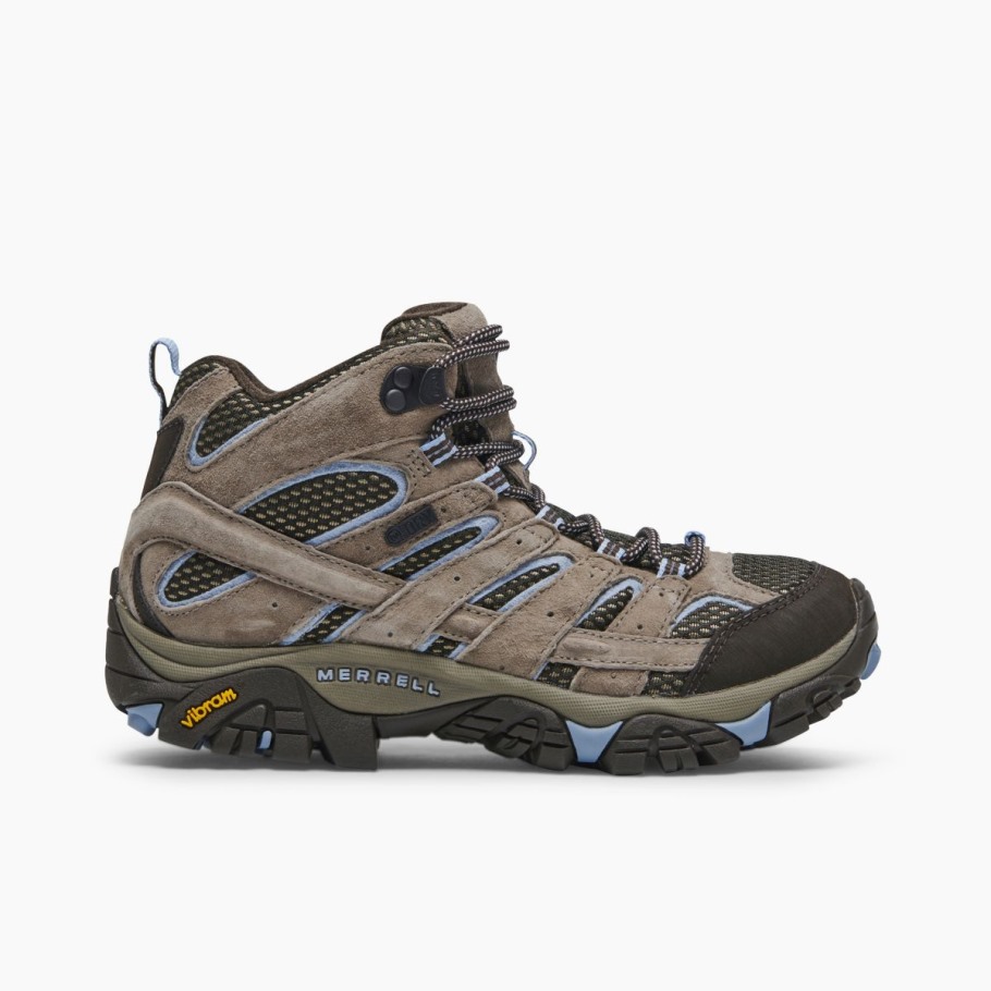 Women's Moab 2 Mid Waterproof Brindle Merrell