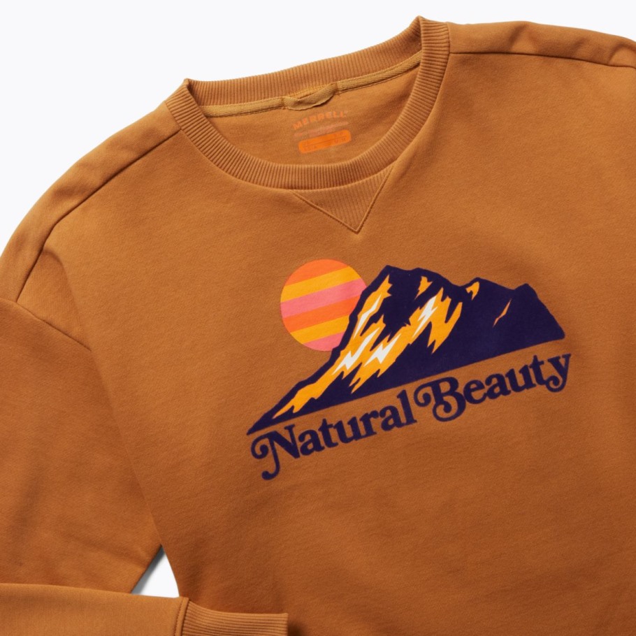 Women's Natural Beauty Crew Neck Fleece Merrell Biscuit