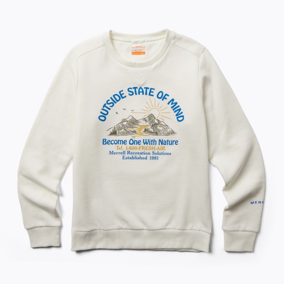 Women's Outside State Of Mind Crew Merrell Cloud Dancer
