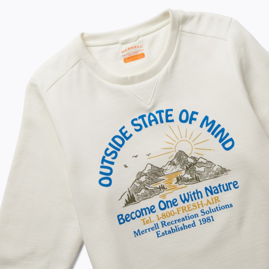 Women's Outside State Of Mind Crew Merrell Cloud Dancer