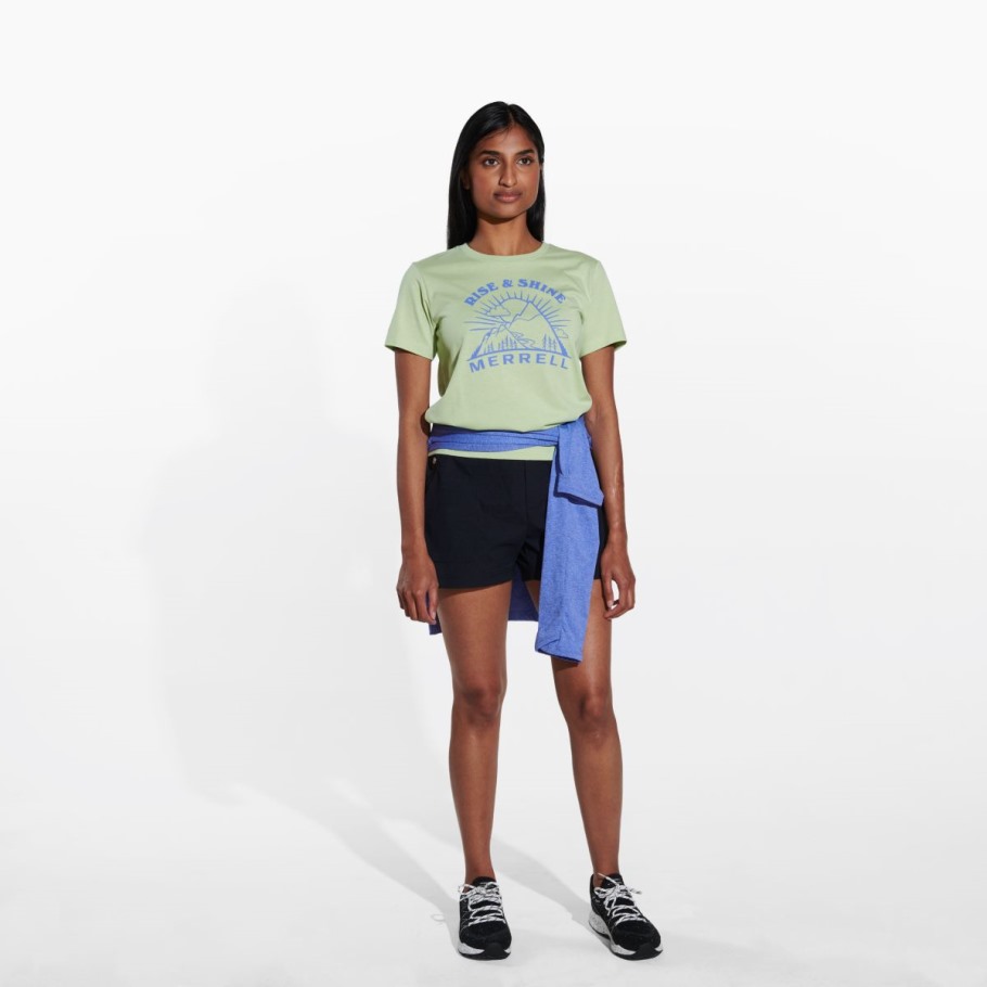 Women's Rise and Shine Crew Tee Foam Green Merrell