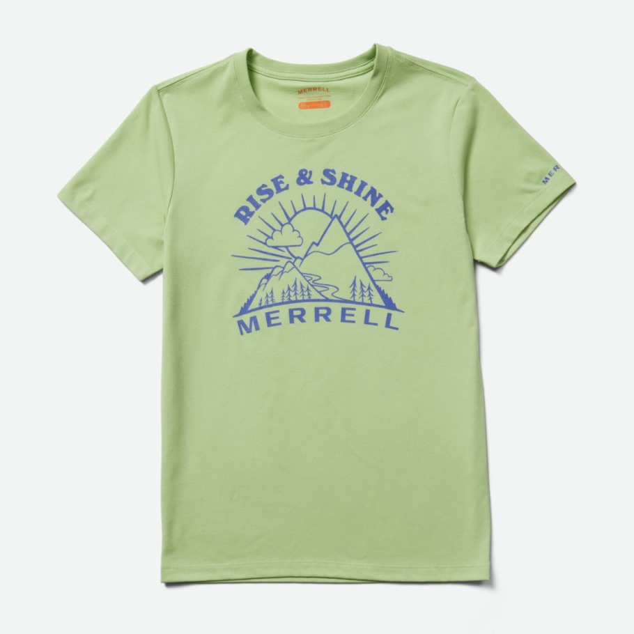 Women's Rise and Shine Crew Tee Foam Green Merrell