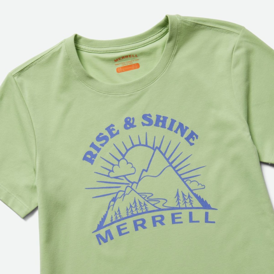 Women's Rise and Shine Crew Tee Foam Green Merrell