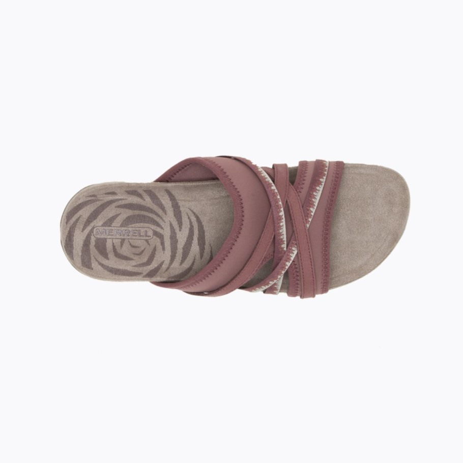 Women's Terran 3 Cush Slide Marron Burlwood Merrell